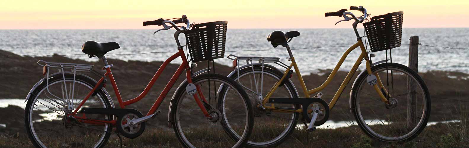 Location de vélos Lilavelo face au port Joinville — Île d'Yeu