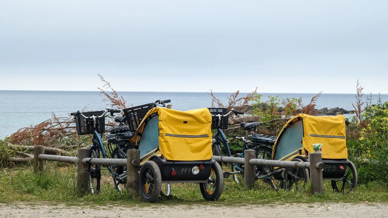 Remorques enfant pour vélo sur l’Île d’Yeu